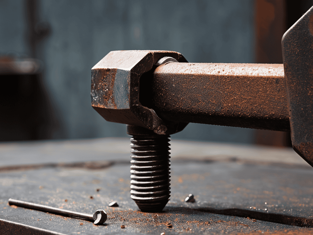 Removing Rust from Bolt with pliers