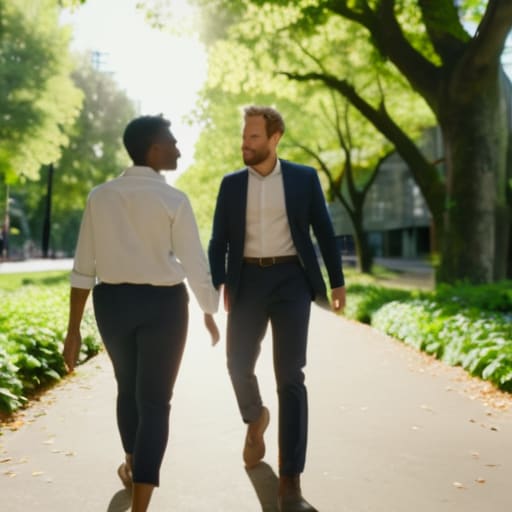 How walking meetings change a working day.